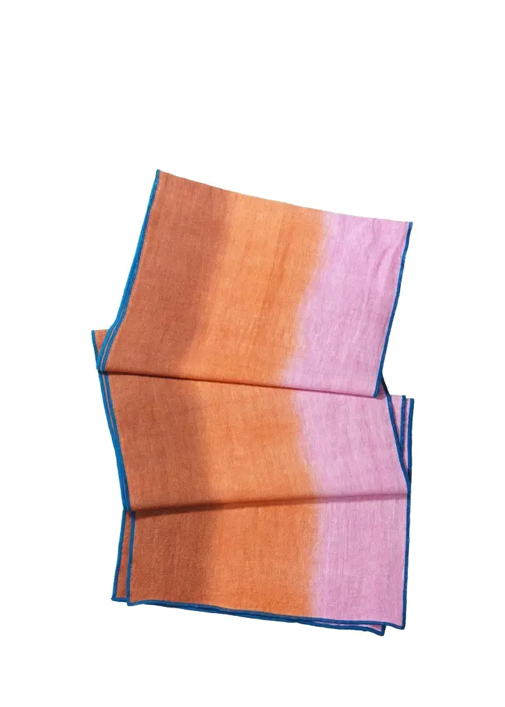 Emily P. Wheeler Dusk Hand-Dyed Table Runner, 18" x 108"
