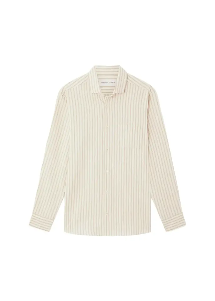 Frescobol Carioca Men's Emilio Cotton Pinstripe Button-Front Shirt