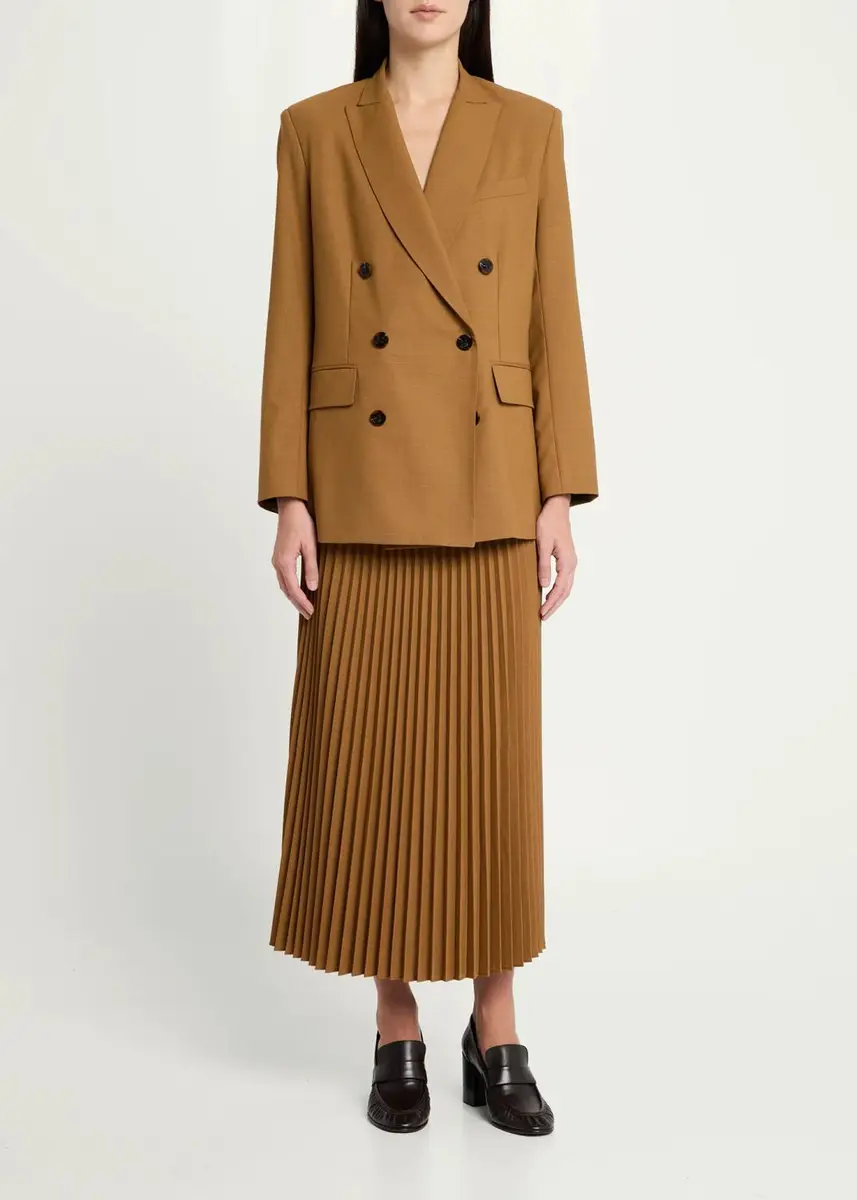 Jamie Haller The Double-Breasted Wool Stretch Blazer Jacket | Thumbnail 2