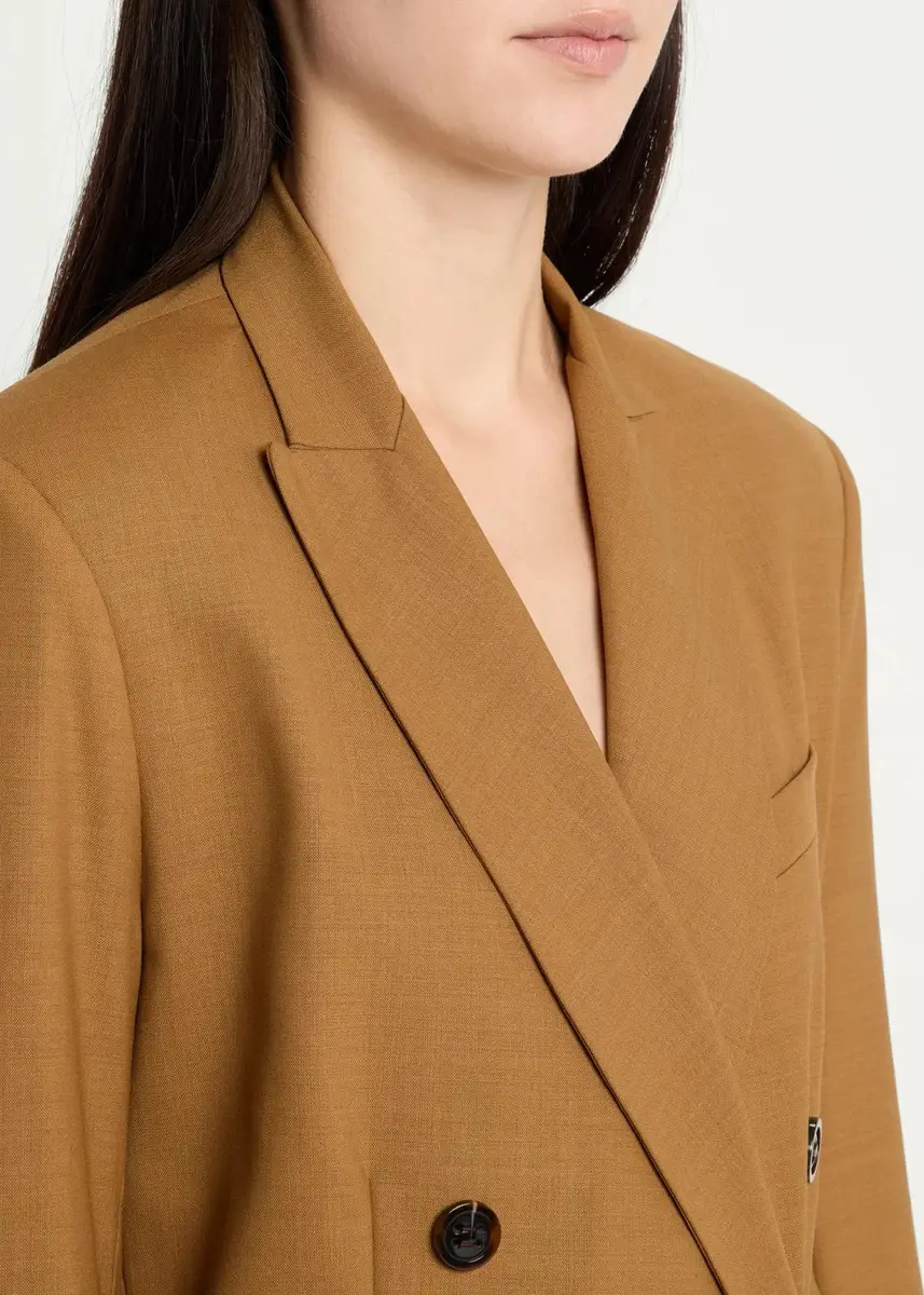 Jamie Haller The Double-Breasted Wool Stretch Blazer Jacket | Thumbnail 5