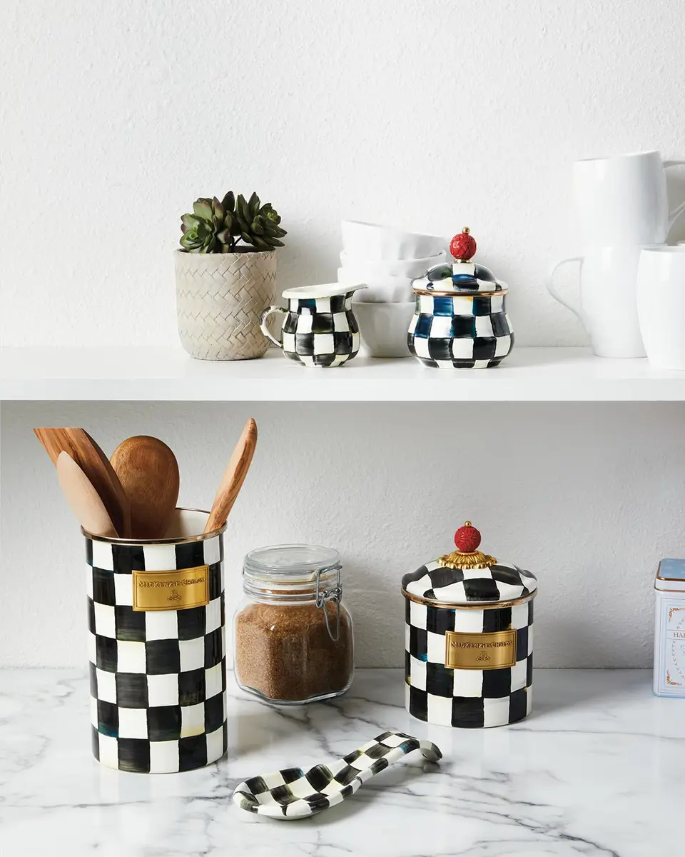 MacKenzie-Childs Courtly Check Utensil Holder | Thumbnail 5 MacKenzie-Childs Courtly Check Utensil Holder | Thumbnail 5