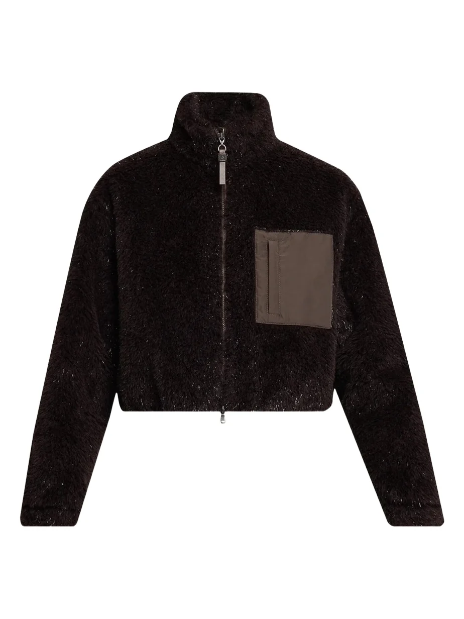 Sparkling Teddy Crop Jacket
