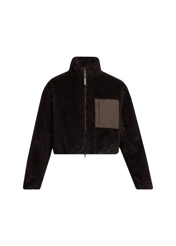 Sparkling Teddy Crop Jacket