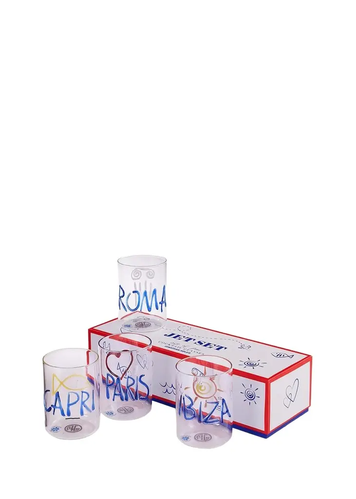 Jet Set Cocktail Glasses, Set of 4 Jet Set Cocktail Glasses, Set of 4
