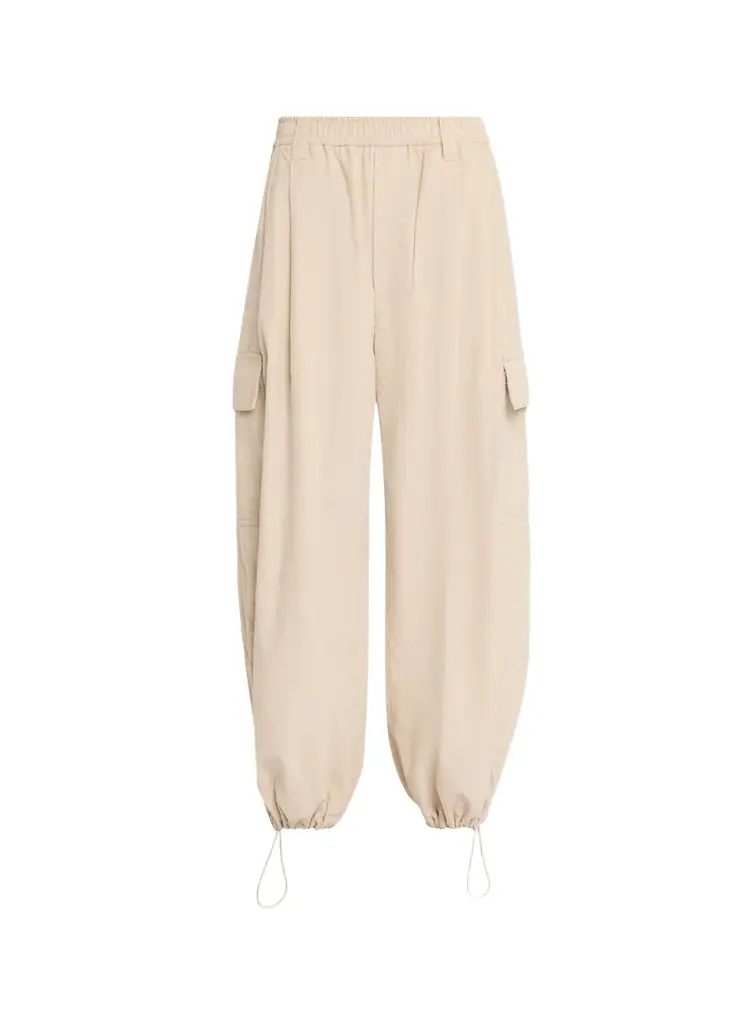 Brunello Cucinelli Cotton-Cashmere Corduroy Baggy Wide-Leg Cargo Pants