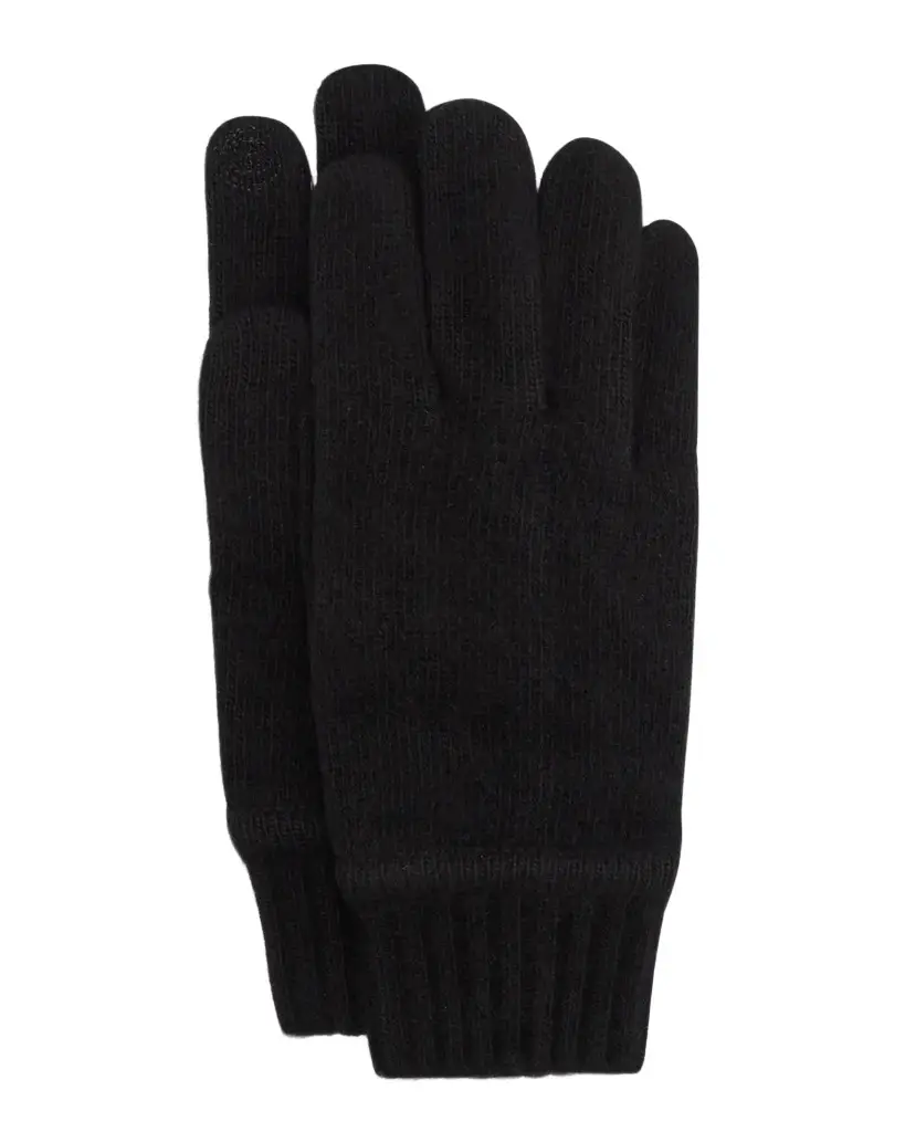 PORTOLANO Men's Cashmere Knit Smartphone-Touch Gloves