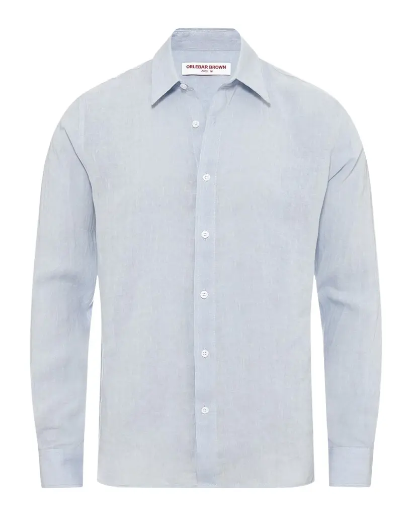 Orlebar Brown Men's Justin Linen Sport Shirt