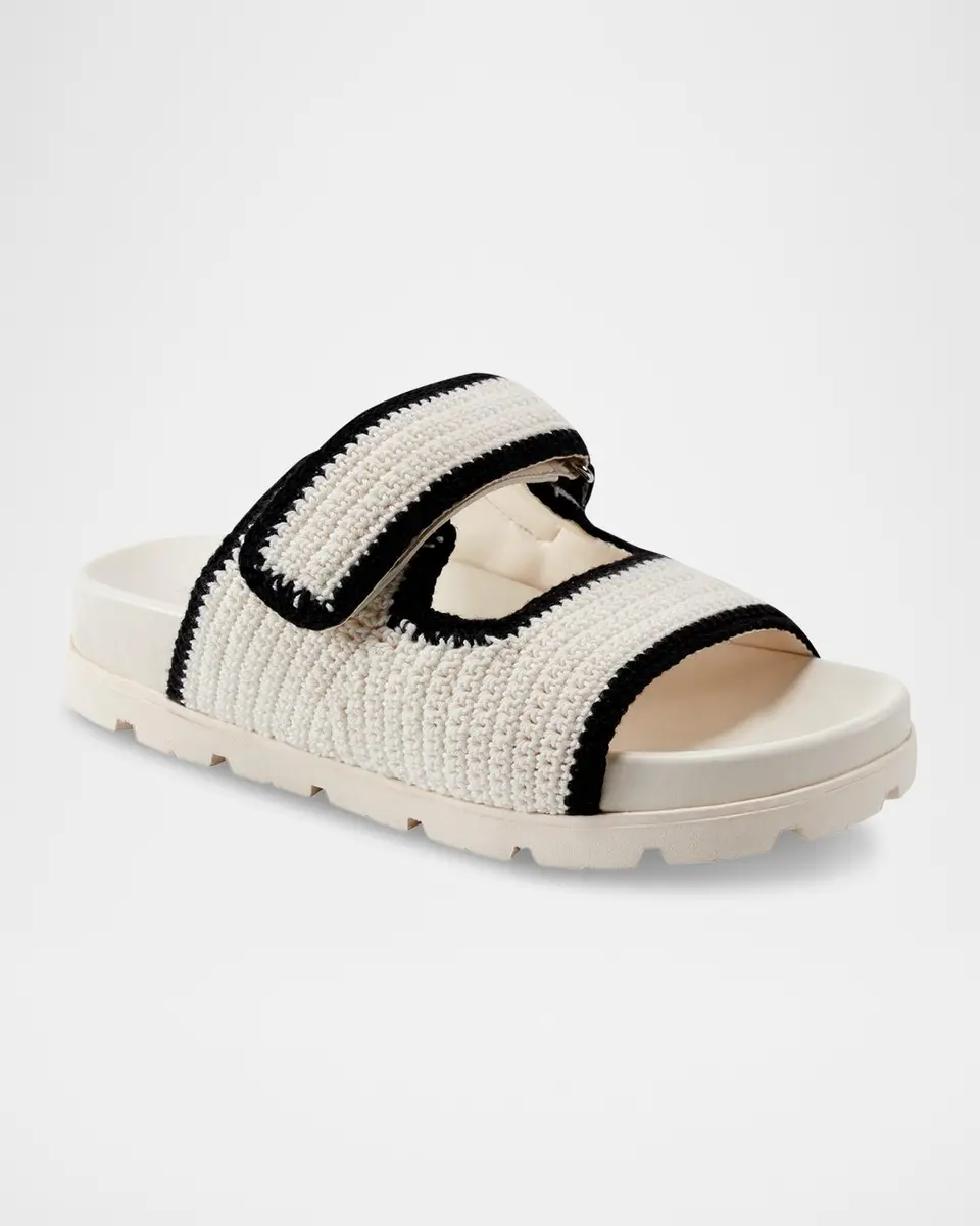 Marc Fisher LTD Brinley Crochet Grip Sporty Slide Sandals | Thumbnail 2 Marc Fisher LTD Brinley Crochet Grip Sporty Slide Sandals | Thumbnail 2