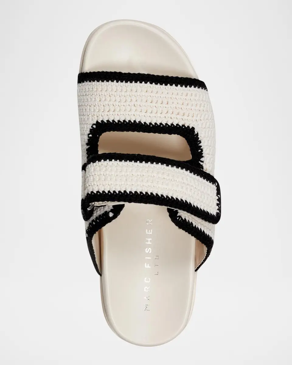 Marc Fisher LTD Brinley Crochet Grip Sporty Slide Sandals | Thumbnail 4 Marc Fisher LTD Brinley Crochet Grip Sporty Slide Sandals | Thumbnail 4