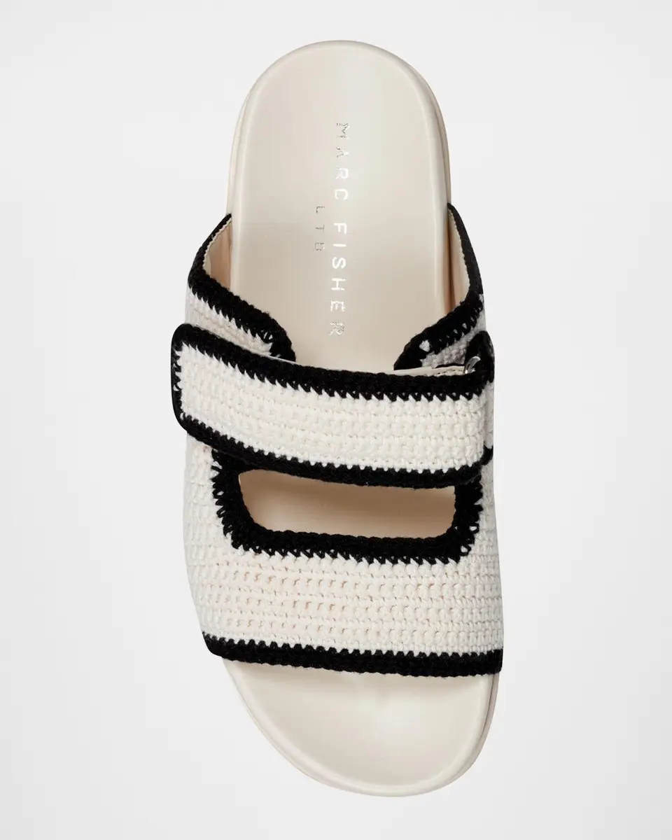 Marc Fisher LTD Brinley Crochet Grip Sporty Slide Sandals | Thumbnail 5 Marc Fisher LTD Brinley Crochet Grip Sporty Slide Sandals | Thumbnail 5