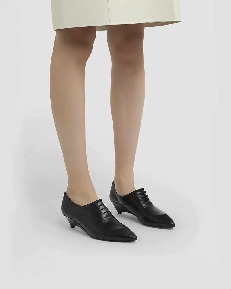 Jil Sander 35mm Leather Oxford Wedges | Thumbnail 2 Jil Sander 35mm Leather Oxford Wedges | Thumbnail 2