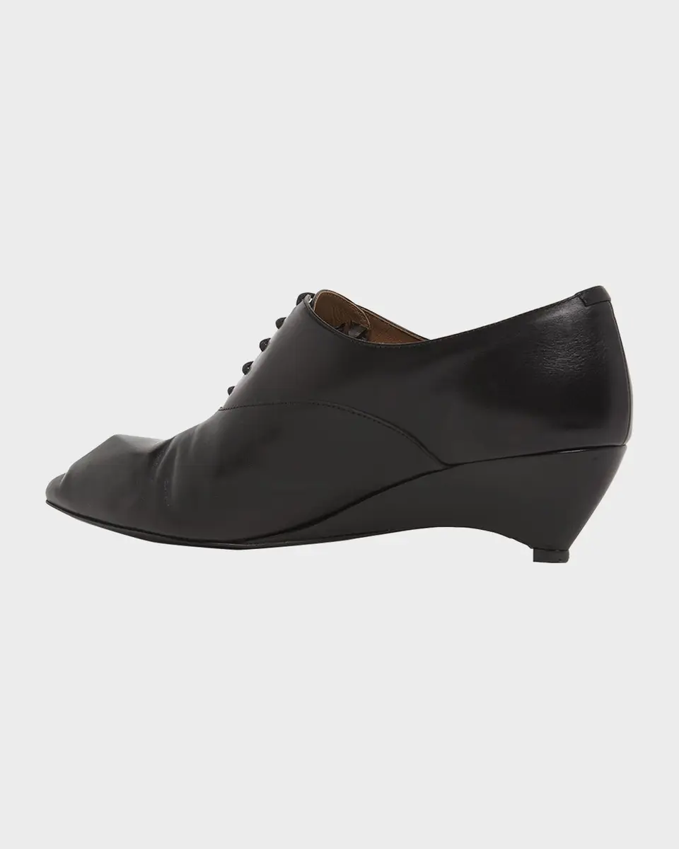 Jil Sander 35mm Leather Oxford Wedges | Thumbnail 4 Jil Sander 35mm Leather Oxford Wedges | Thumbnail 4