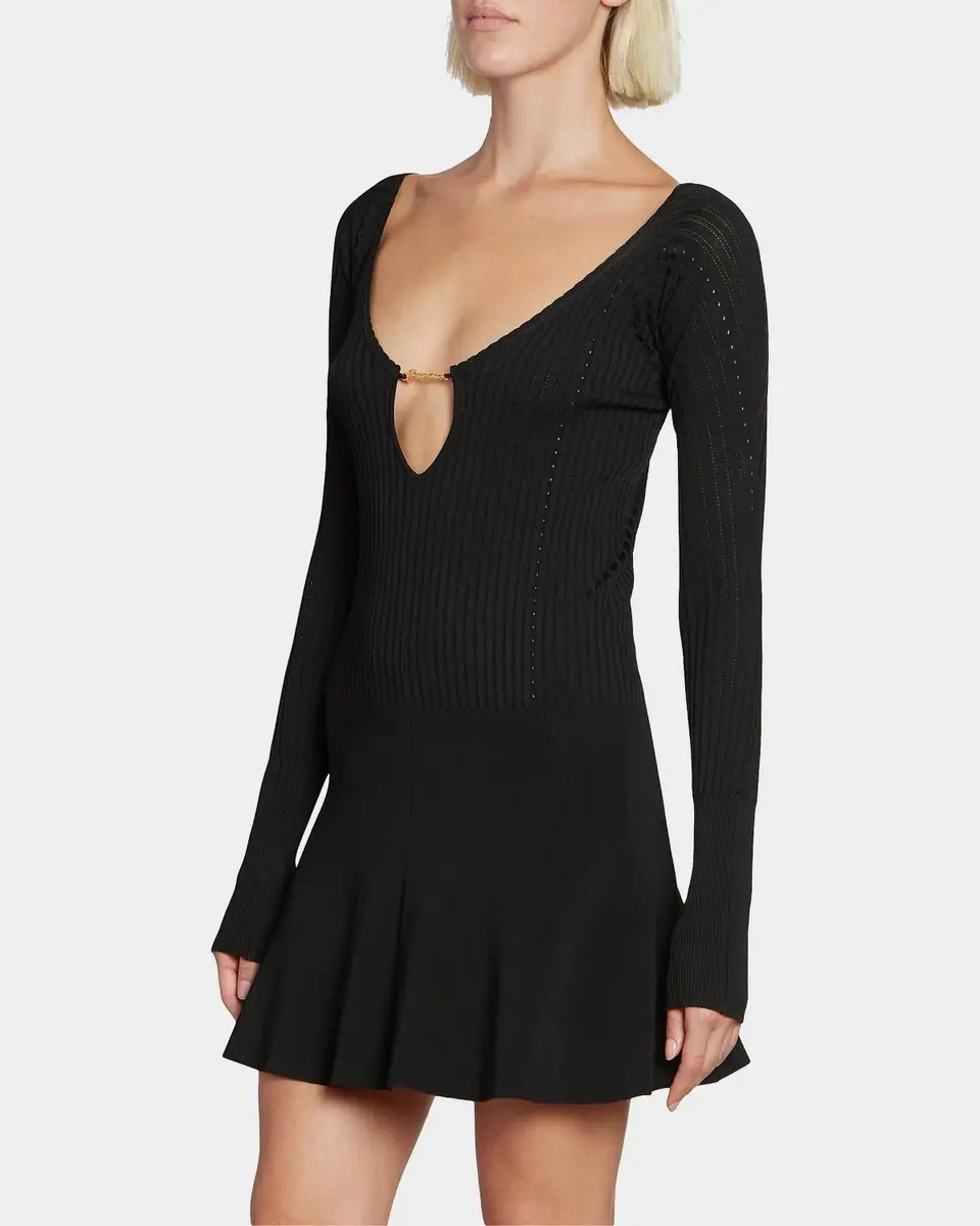 Jacquemus Pralu Logo Hardware Minidress | Thumbnail 6 Jacquemus Pralu Logo Hardware Minidress | Thumbnail 6