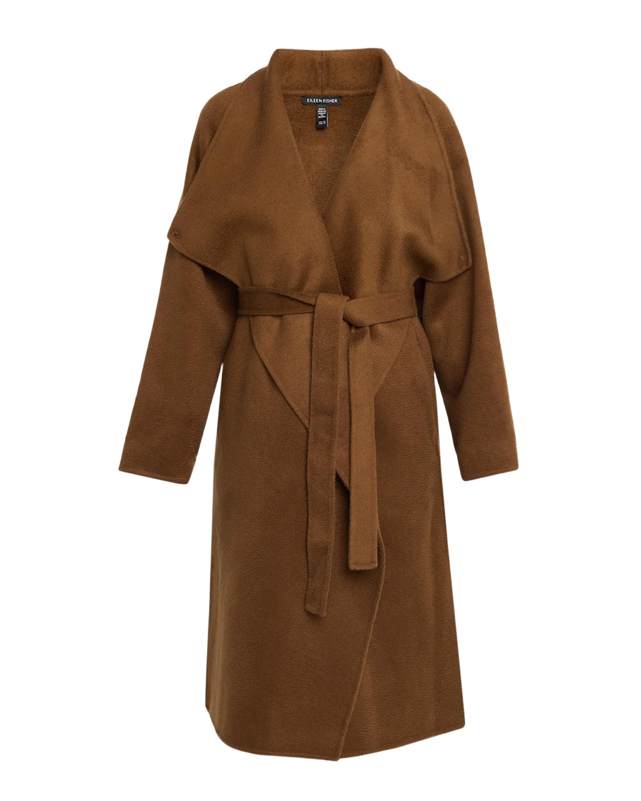 Draped Wrap-Front Wool Coat Draped Wrap-Front Wool Coat