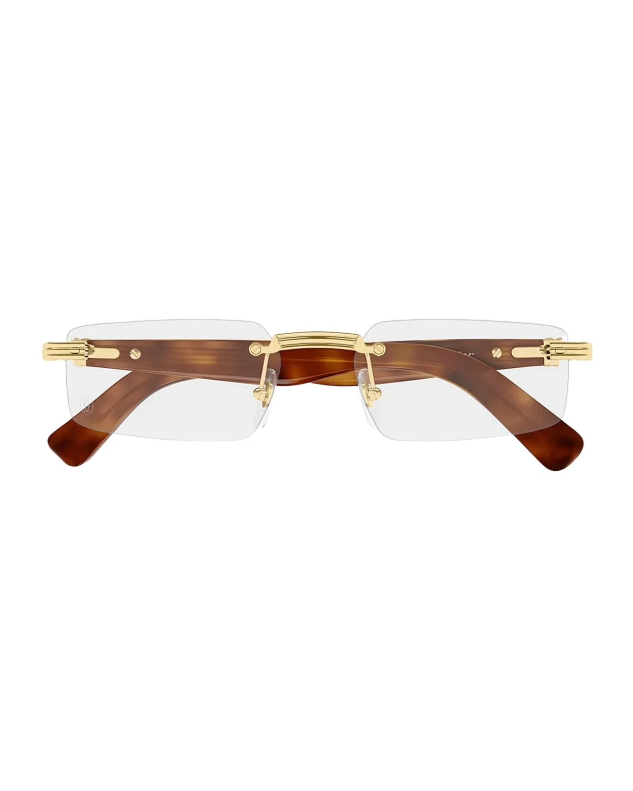 Men's CT0537O Premiere de Metal Rectangular Optical Glasses
