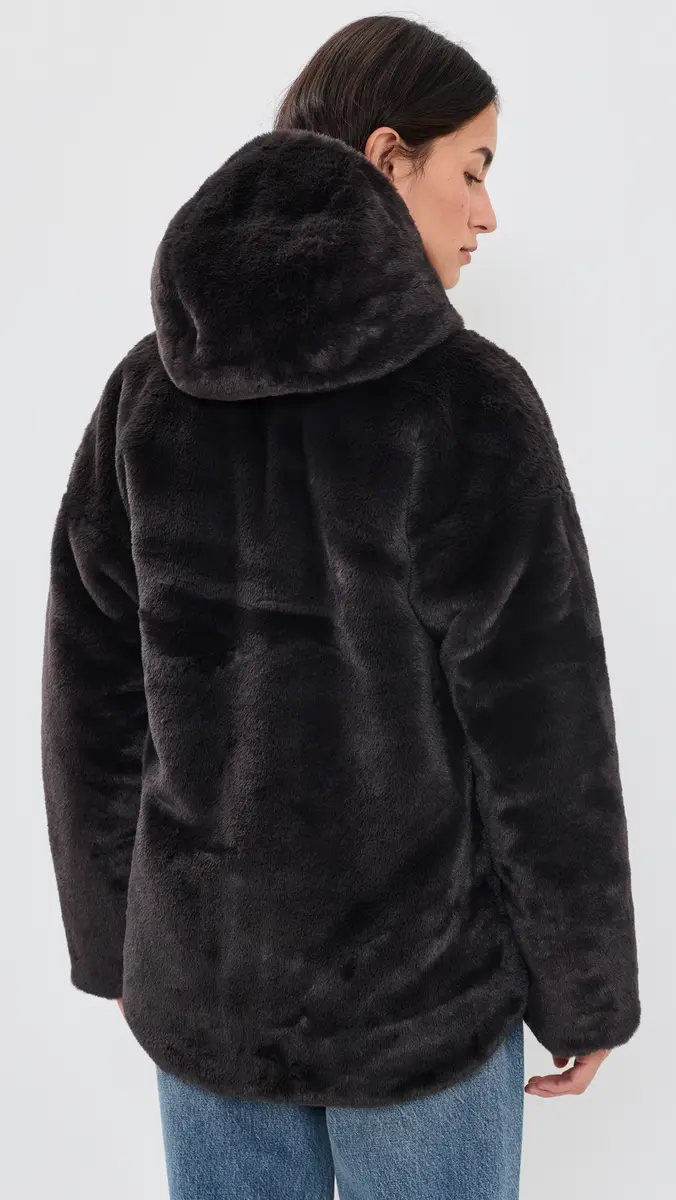 Save the Duck Davina Faux Fur Coat | Thumbnail 3 Save the Duck Davina Faux Fur Coat | Thumbnail 3