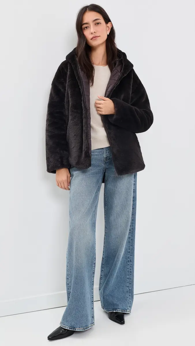 Save the Duck Davina Faux Fur Coat | Thumbnail 5 Save the Duck Davina Faux Fur Coat | Thumbnail 5