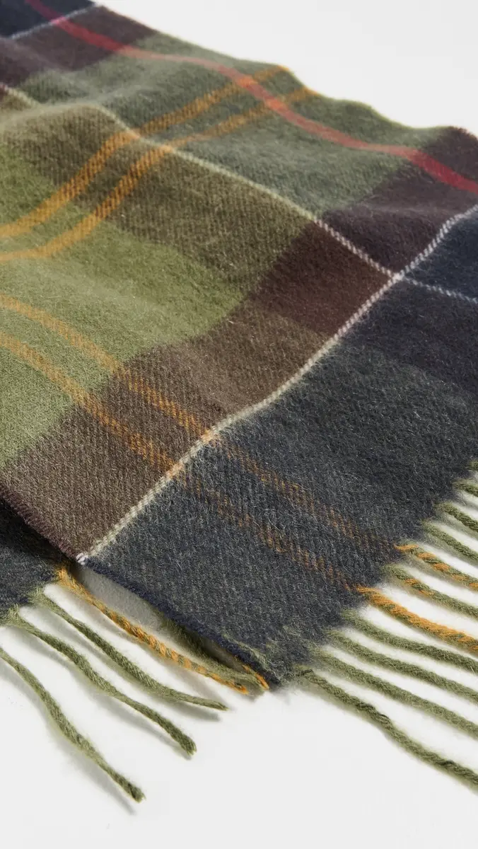 Barbour Cashmere Tartan Scarf | Thumbnail 5 Barbour Cashmere Tartan Scarf | Thumbnail 5