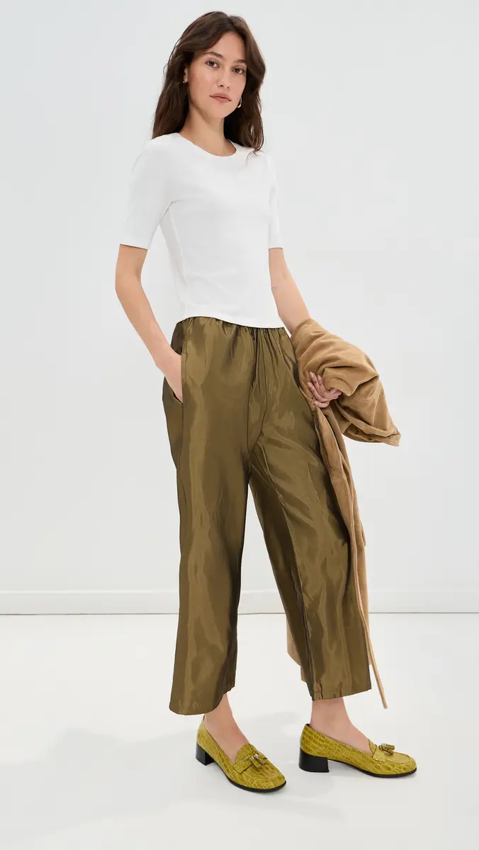 LE BOP Kelsey Cropped Taffeta Pants | Thumbnail 4