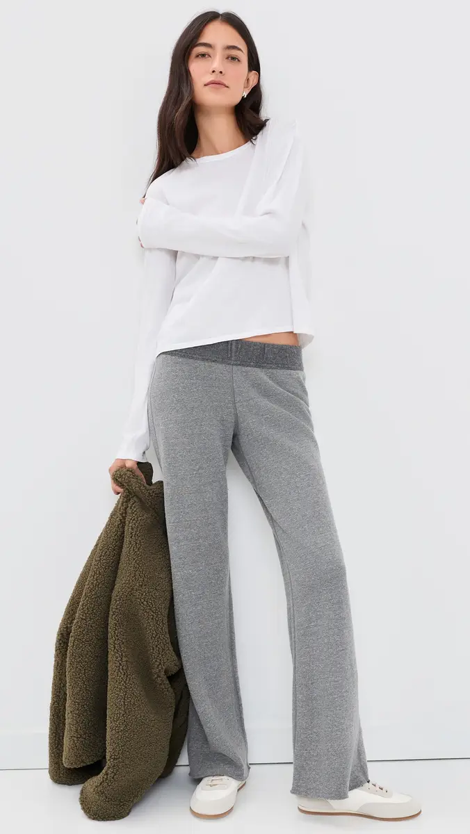 perfectwhitetee Marley Reverse Fleece Pants | Thumbnail 5