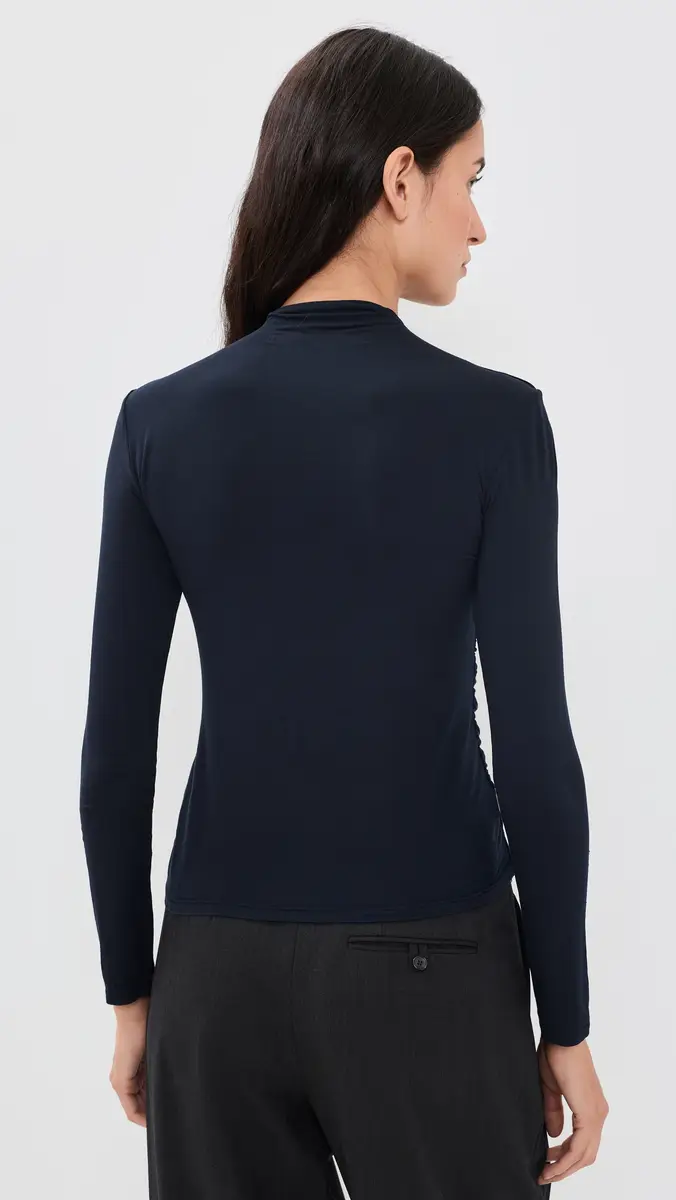 ENZA COSTA Fluid Viscose Jersey Twist Top | Thumbnail 3