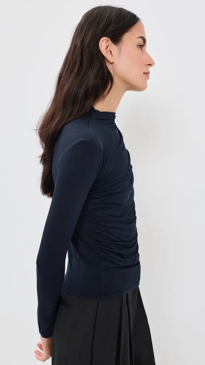 ENZA COSTA Fluid Viscose Jersey Twist Top | Thumbnail 4