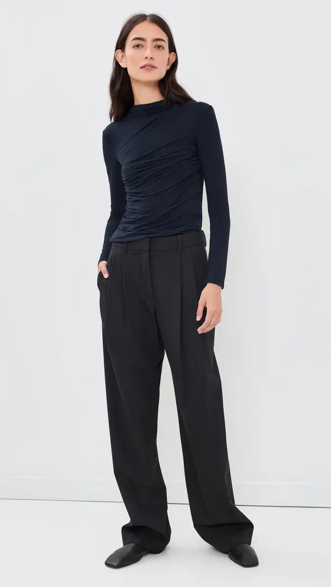 ENZA COSTA Fluid Viscose Jersey Twist Top | Thumbnail 5