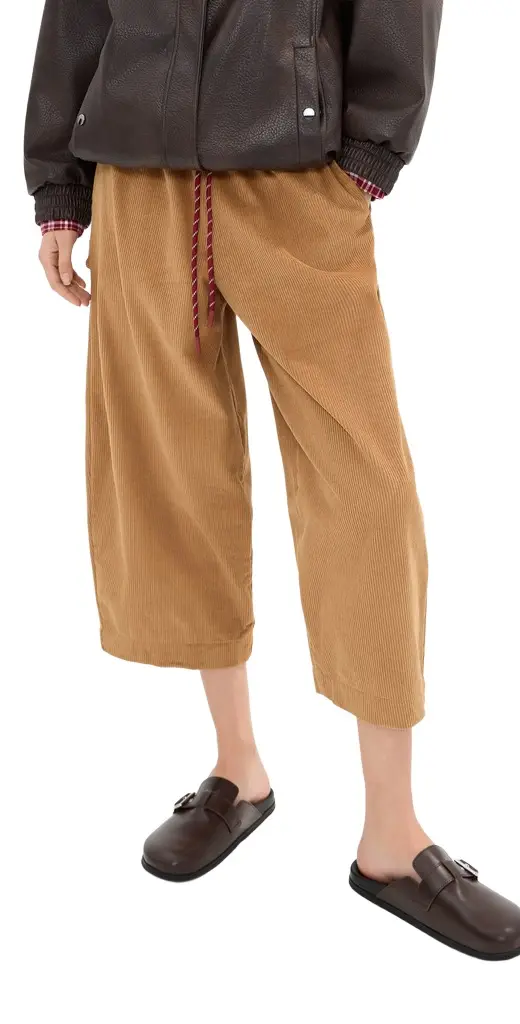 LE BOP Marcella Corduroy Barrel Pants