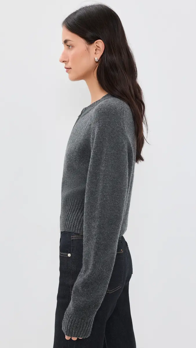 Asher Eddie Zip-Up Cashmere Cardigan | Thumbnail 4