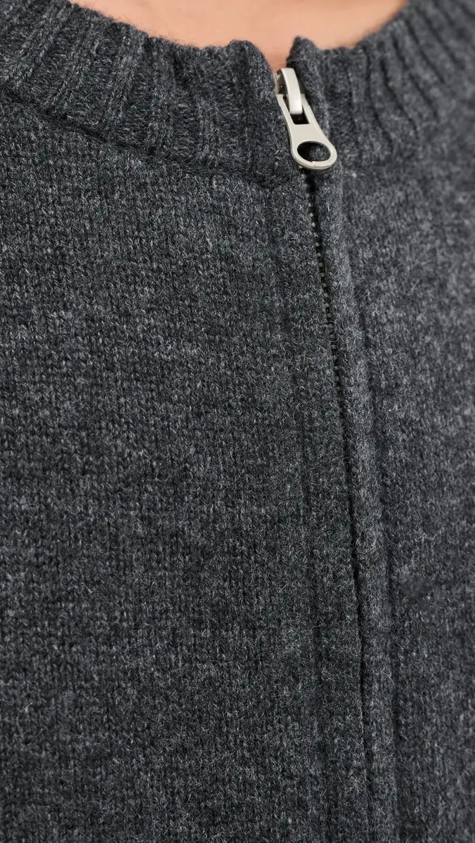 Asher Eddie Zip-Up Cashmere Cardigan | Thumbnail 6