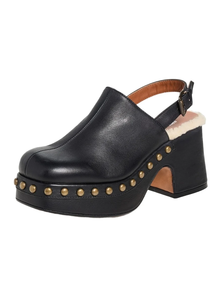 Autumn Studded Platform Clogs