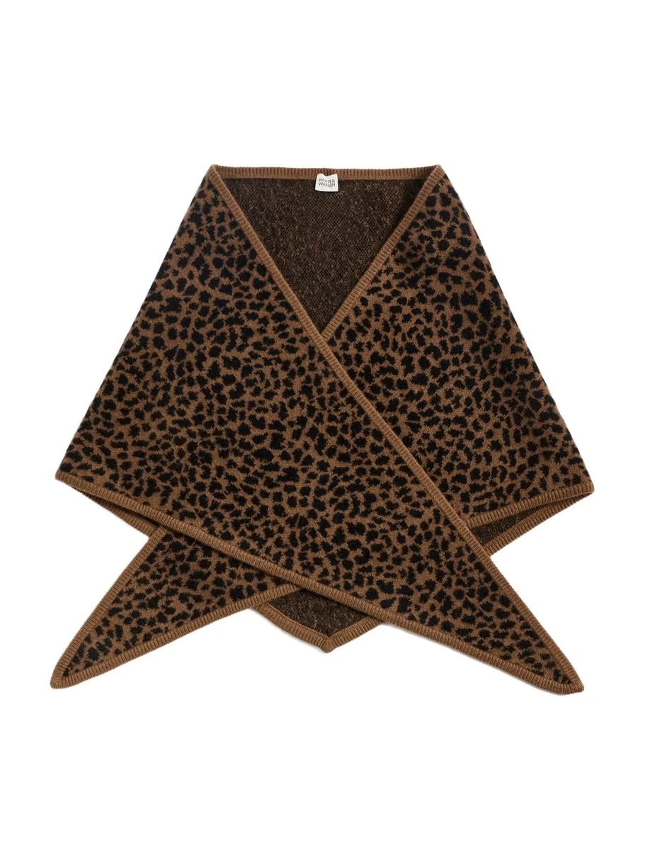 Cashmere Leopard Neckerchief