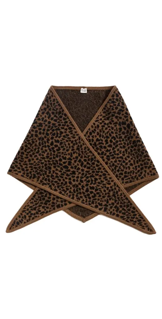 Cashmere Leopard Neckerchief Cashmere Leopard Neckerchief