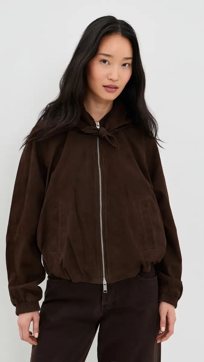 HERSKIND Yvette Suede Bomber Jacket | Thumbnail 2 HERSKIND Yvette Suede Bomber Jacket | Thumbnail 2