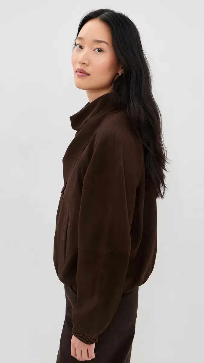 HERSKIND Yvette Suede Bomber Jacket | Thumbnail 4 HERSKIND Yvette Suede Bomber Jacket | Thumbnail 4