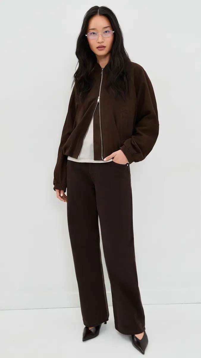 HERSKIND Yvette Suede Bomber Jacket | Thumbnail 5 HERSKIND Yvette Suede Bomber Jacket | Thumbnail 5