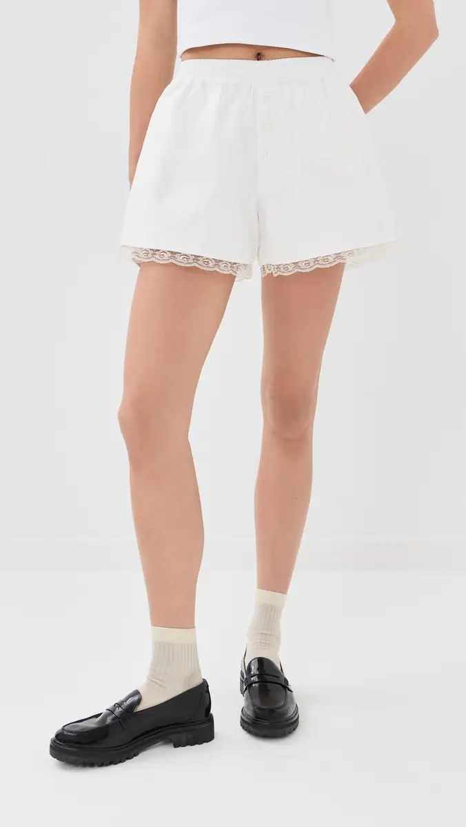 Tanner Fletcher Winnie Lace Trim Boxer | Thumbnail 2