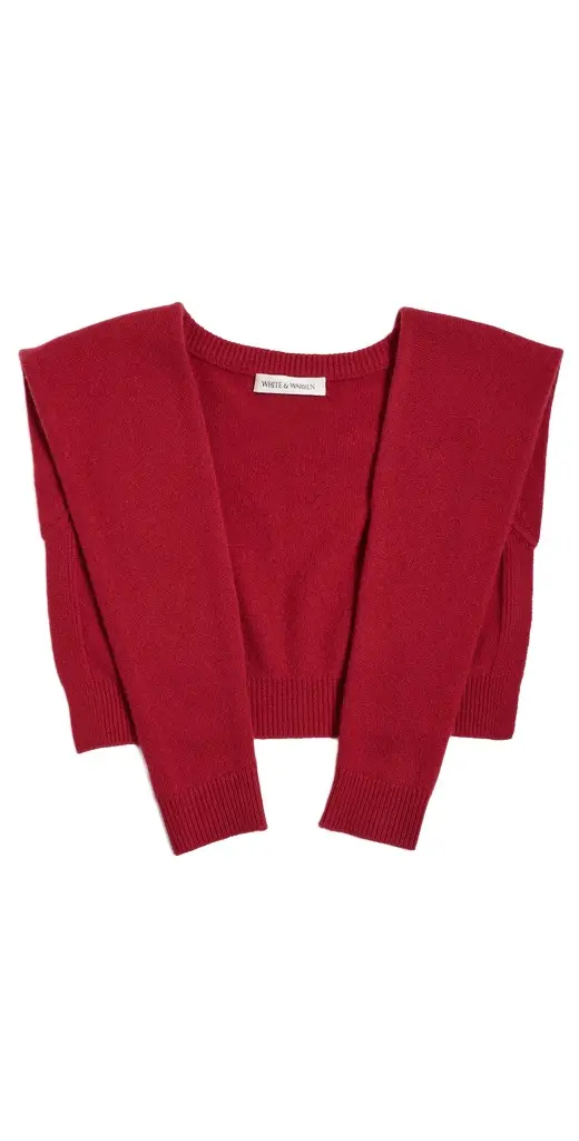 White + Warren Cashmere Blend Sweater Scarf