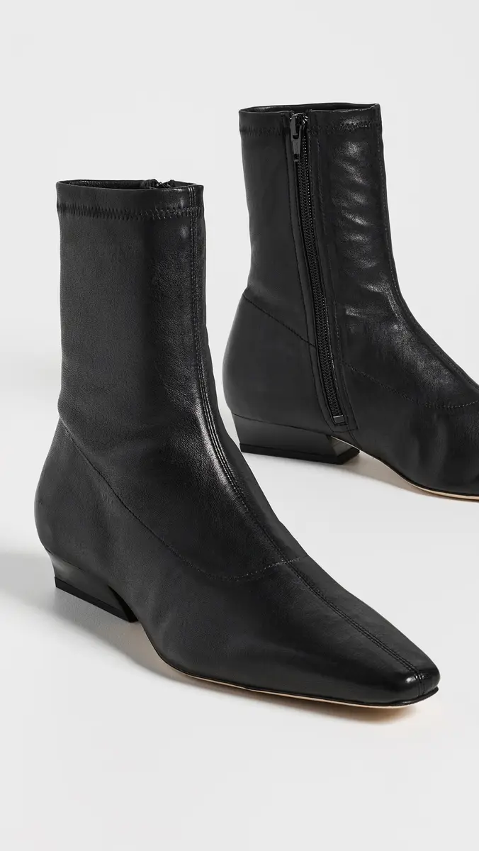 Staud Wally Sock Flat Leather Ankle Boots | Thumbnail 5 Staud Wally Sock Flat Leather Ankle Boots | Thumbnail 5
