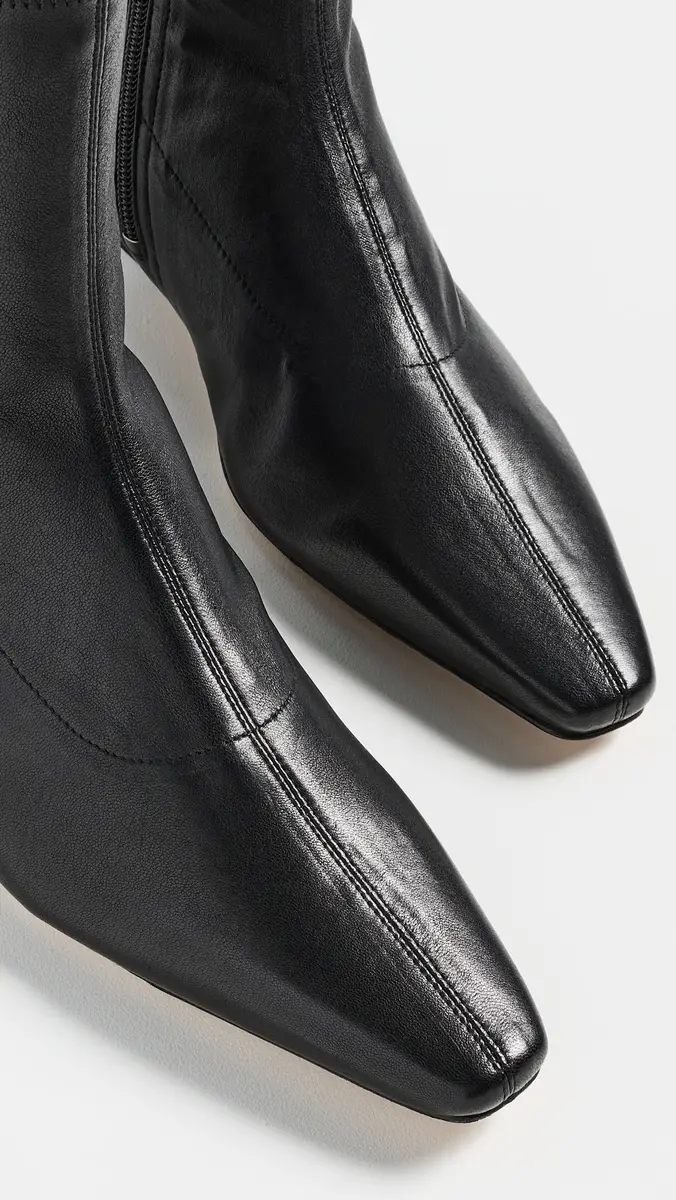 Staud Wally Sock Flat Leather Ankle Boots | Thumbnail 6 Staud Wally Sock Flat Leather Ankle Boots | Thumbnail 6