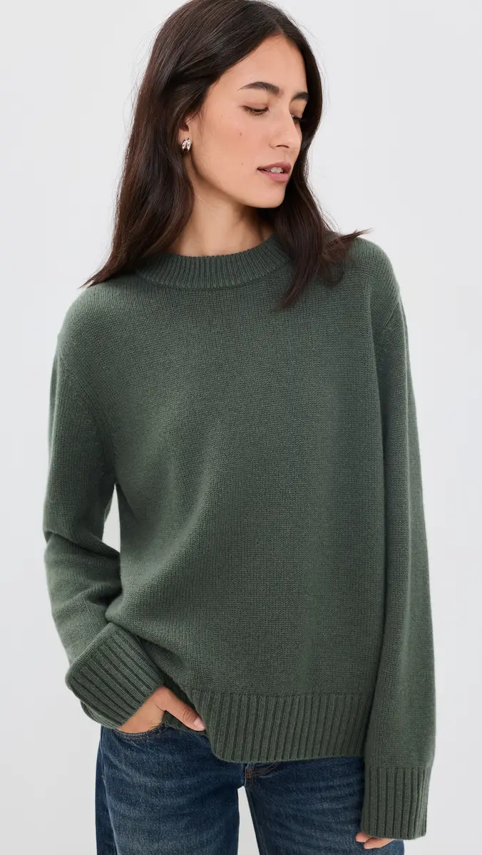 Jenni Kayne Cashmere Oversized Crew Neck Sweater | Thumbnail 2 Jenni Kayne Cashmere Oversized Crew Neck Sweater | Thumbnail 2