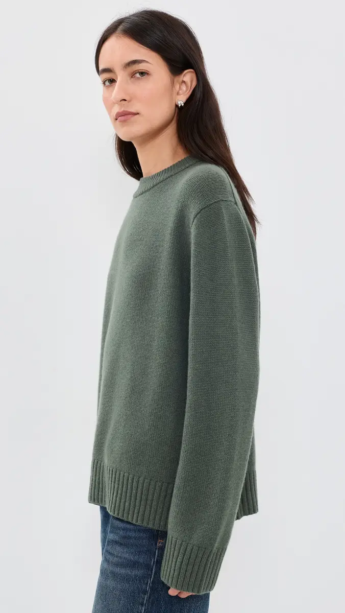 Jenni Kayne Cashmere Oversized Crew Neck Sweater | Thumbnail 4 Jenni Kayne Cashmere Oversized Crew Neck Sweater | Thumbnail 4