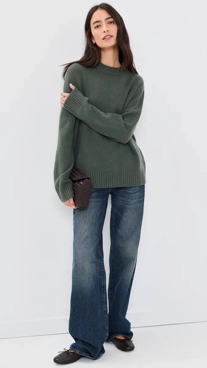 Jenni Kayne Cashmere Oversized Crew Neck Sweater | Thumbnail 5 Jenni Kayne Cashmere Oversized Crew Neck Sweater | Thumbnail 5
