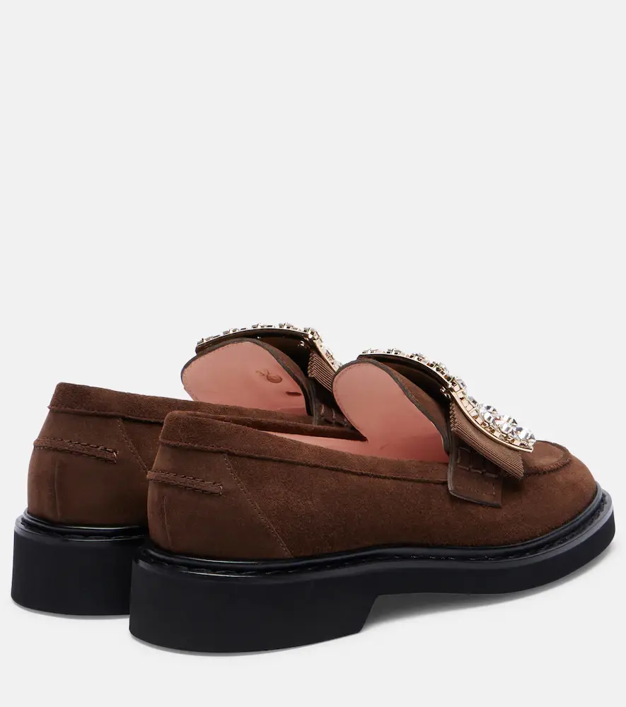 Roger Vivier Viv' Rangers 25 embellished suede loafers | Thumbnail 4 Roger Vivier Viv' Rangers 25 embellished suede loafers | Thumbnail 4