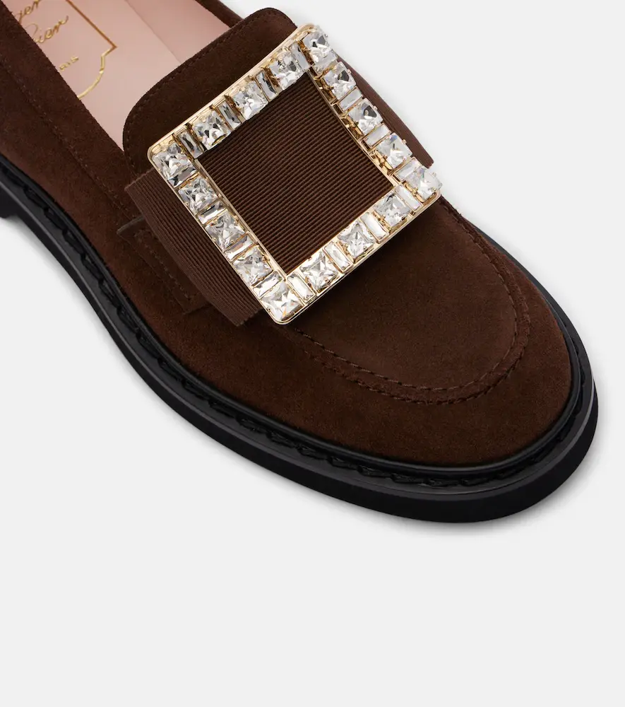Roger Vivier Viv' Rangers 25 embellished suede loafers | Thumbnail 5 Roger Vivier Viv' Rangers 25 embellished suede loafers | Thumbnail 5