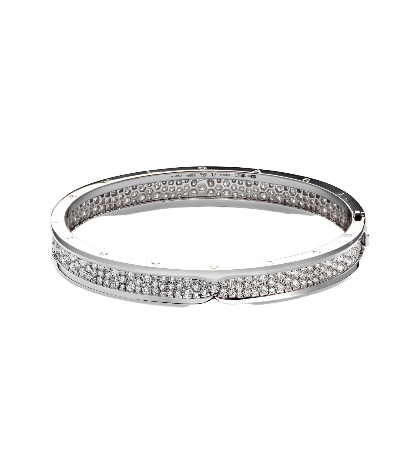 BVLGARI B. zero1 18kt white gold bracelet with diamonds