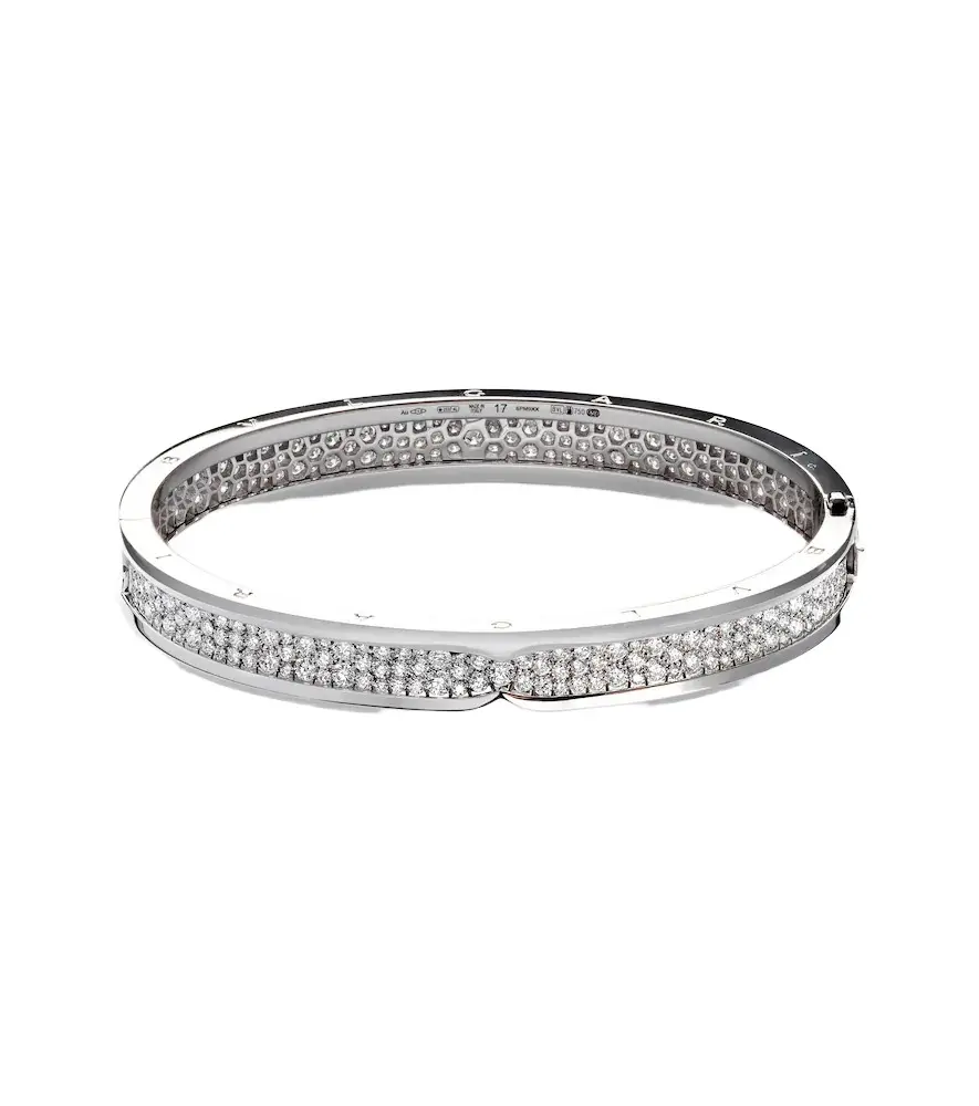 B. zero1 18kt white gold bracelet with diamonds B. zero1 18kt white gold bracelet with diamonds
