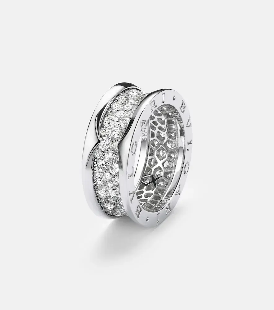 BVLGARI B. zero1 18kt white gold ring with diamonds | Thumbnail 5 BVLGARI B. zero1 18kt white gold ring with diamonds | Thumbnail 5