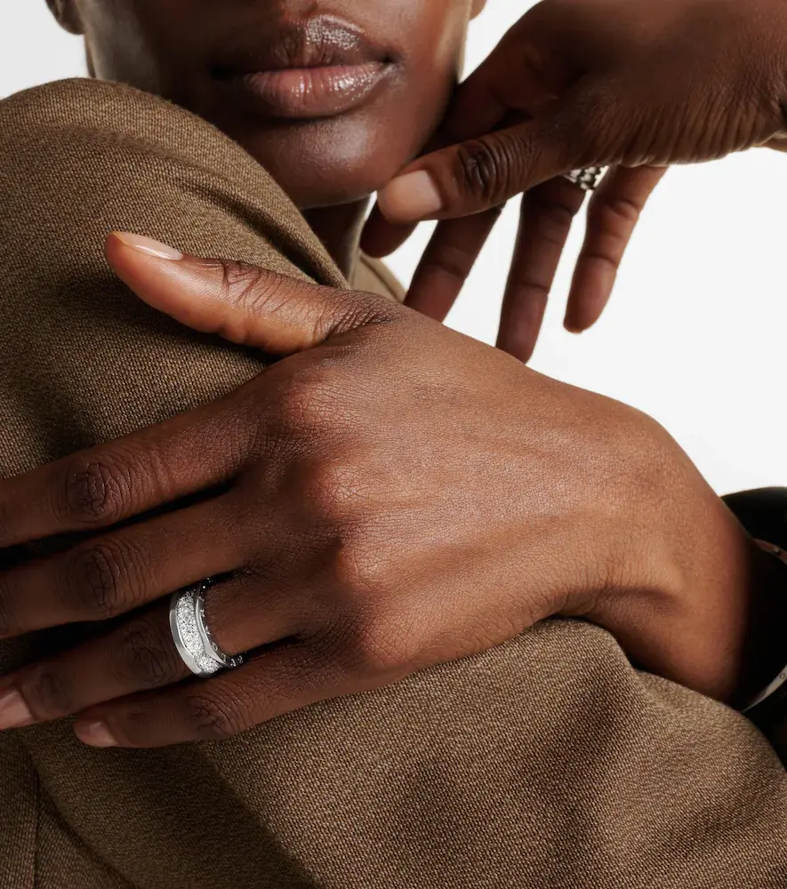 BVLGARI B. zero1 18kt white gold ring with diamonds | Thumbnail 6 BVLGARI B. zero1 18kt white gold ring with diamonds | Thumbnail 6