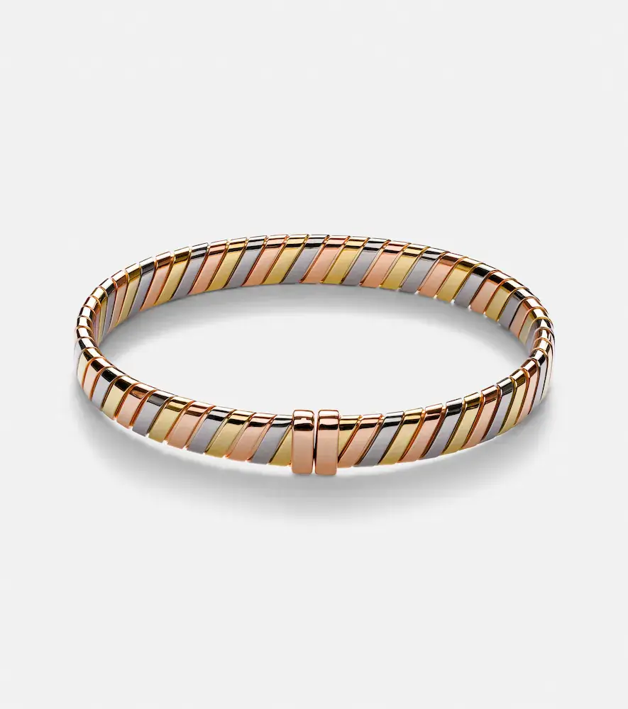 BVLGARI Tubogas 18kt yellow, rose, and white gold bracelet | Thumbnail 3 BVLGARI Tubogas 18kt yellow, rose, and white gold bracelet | Thumbnail 3